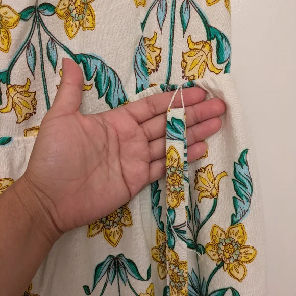 Draper James Blue Sundress with Flutter Cap Sleeves - Picture 4 of 10